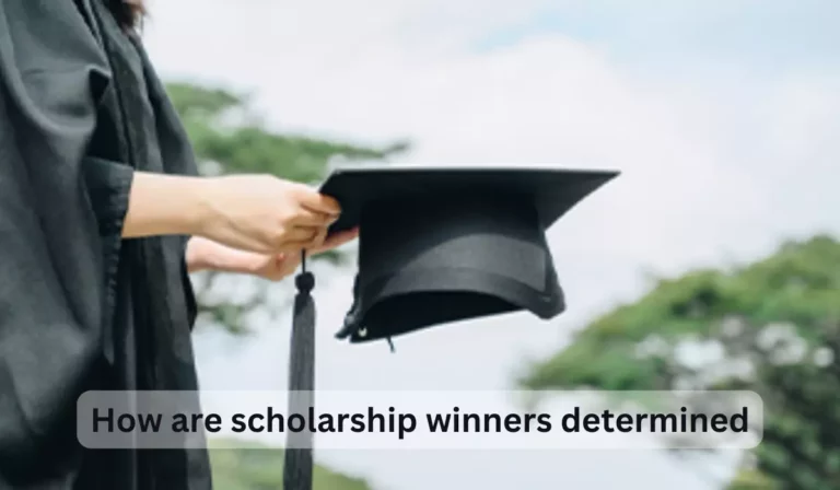 How are scholarship winners determined