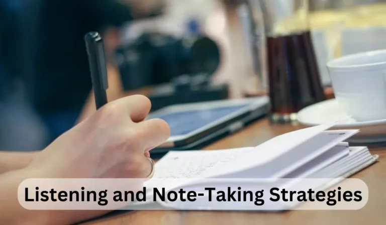 Listening and Note-Taking Strategies