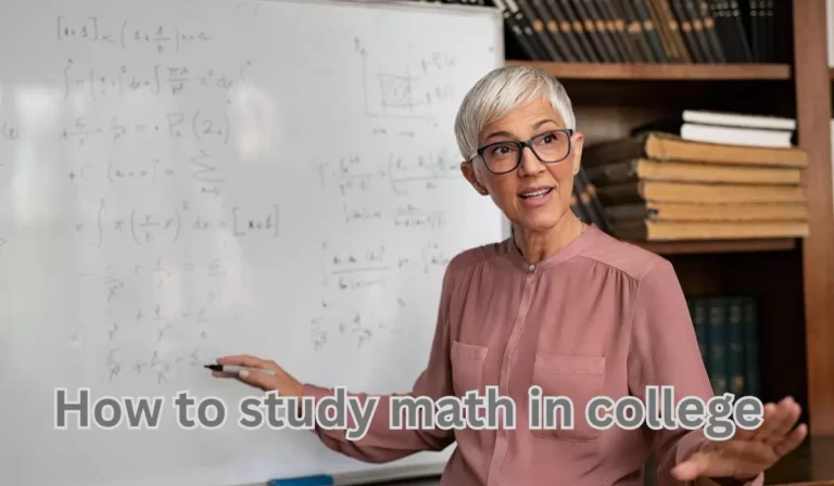 How to study math in college