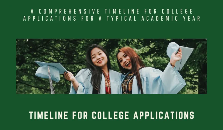 Timeline for College Applications