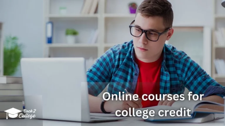 Online courses for college credit