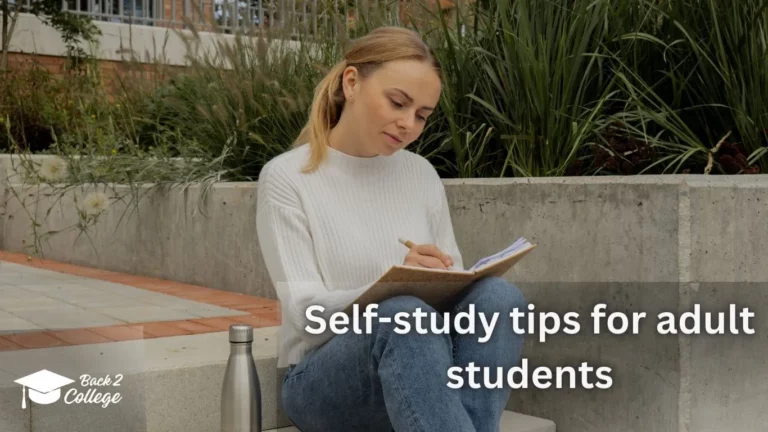 self study tips for adult students